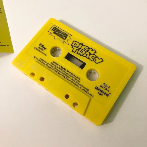 Vtg  1990 Dick Tracy Episode 1 Big Boy Turns Up The Heat Cassette Tape and Book - Picture 4 of 15